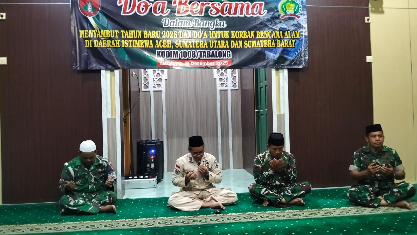 Menyambut Tahun Baru 2026, Kodim 1008/Tabalong Gelar Doa Bersama di Musholla Manunggal