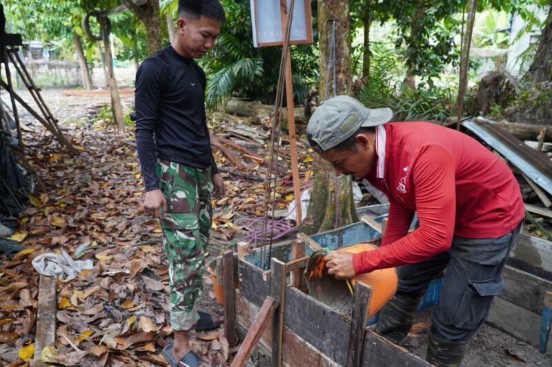 MCK Program TMMD Reguler Ke-129 di Sambas Dikebut, Perkuat Sanitasi dan Budaya Gotong Royong
