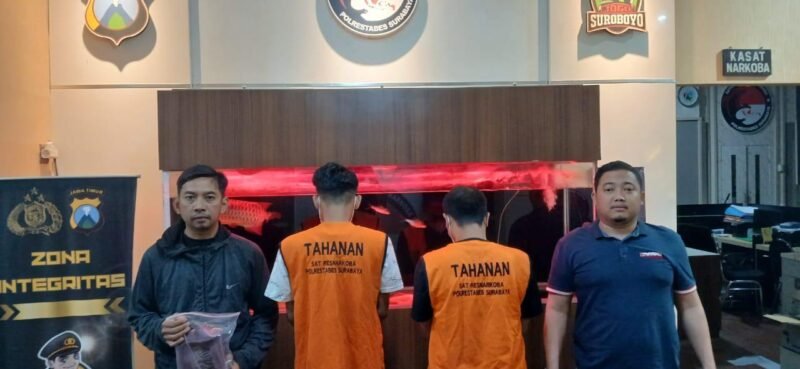 Dua Pengedar 200 Gram Narkoba Diamankan Polrestabes Surabaya