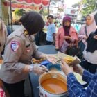 Polresta Malang Kota Sapa Warga melalui Baktikes dan Makan Bersama Gratis