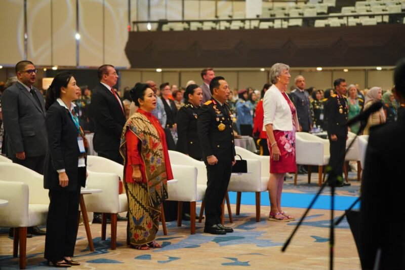 Foto: Kapolri menghadiri pembukaan The 63rd IAWP Annual Training Conference 2026 di The Westin Resort Nusa Dua, Badung, Bali, Minggu (20/9/2026).