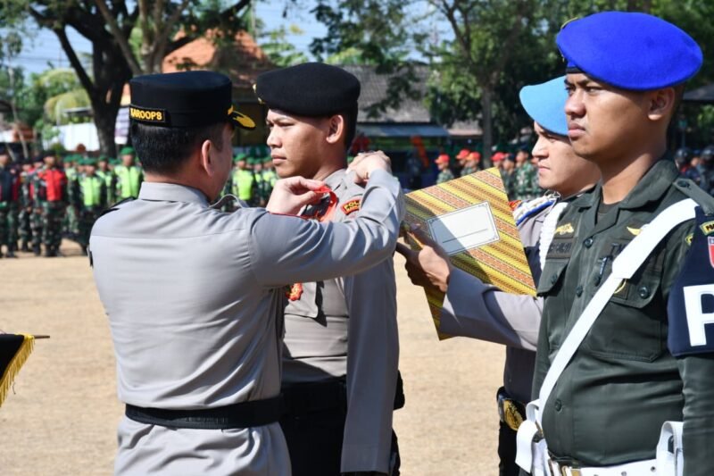 Apel Gelar Pasukan Operasi Aman Mataraman Semeru 2026 di Lapangan Loduwur, Kota Madiun, Kamis (24/9/2026), diikuti 2.500 personel gabungan TNI, Polri, dan instansi terkait.