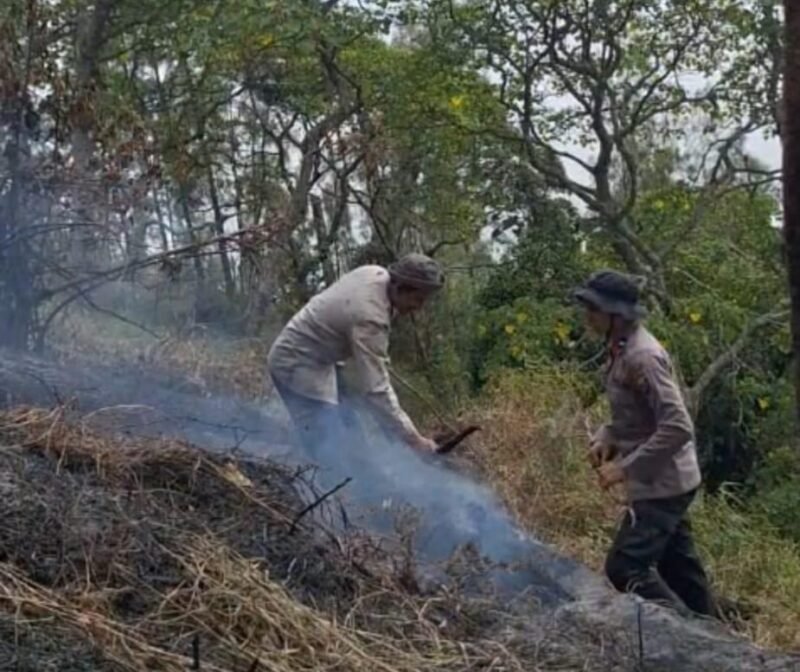 Tim gabungan melakukan patroli dan pemantauan kawasan Gunung Butak, Kabupaten Blitar, sebagai langkah antisipasi kebakaran hutan dan lahan