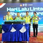 Kapolri Jenderal Polisi Listyo Sigit Prabowo menghadiri Syukuran Hari Lalu Lintas Bhayangkara ke-71 di Hotel Bidakara, Jakarta Selatan, sekaligus meluncurkan sejumlah inovasi pelayanan berbasis teknologi.