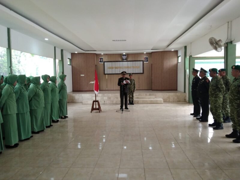 25 Prajurit Kodim 1002/HST Terima Kenaikan Pangkat, Dandim: Pangkat adalah Amanah dan Tanggung Jawab