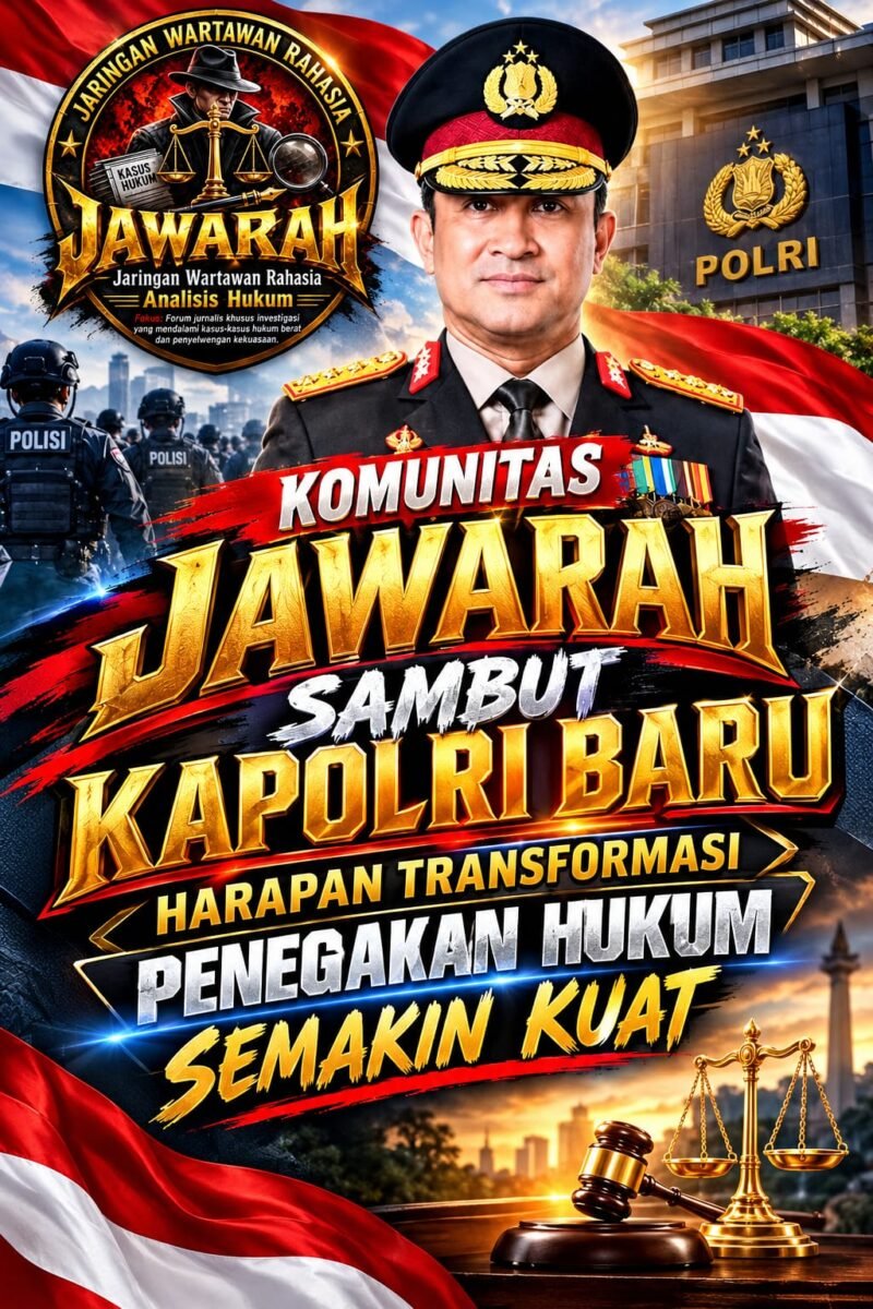 KOMUNITAS JAWARAH SAMBUT KAPOLRI BARU, HARAPAN TRANSFORMASI PENEGAKAN HUKUM SEMAKIN KUAT