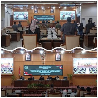 foto: Rapat Paripurna Ke-33 DPRD Kabupaten Demak dengan agenda pandangan umum fraksi-fraksi terhadap Raperda APBD Tahun Anggaran 2027, Kamis (1/10/2026).