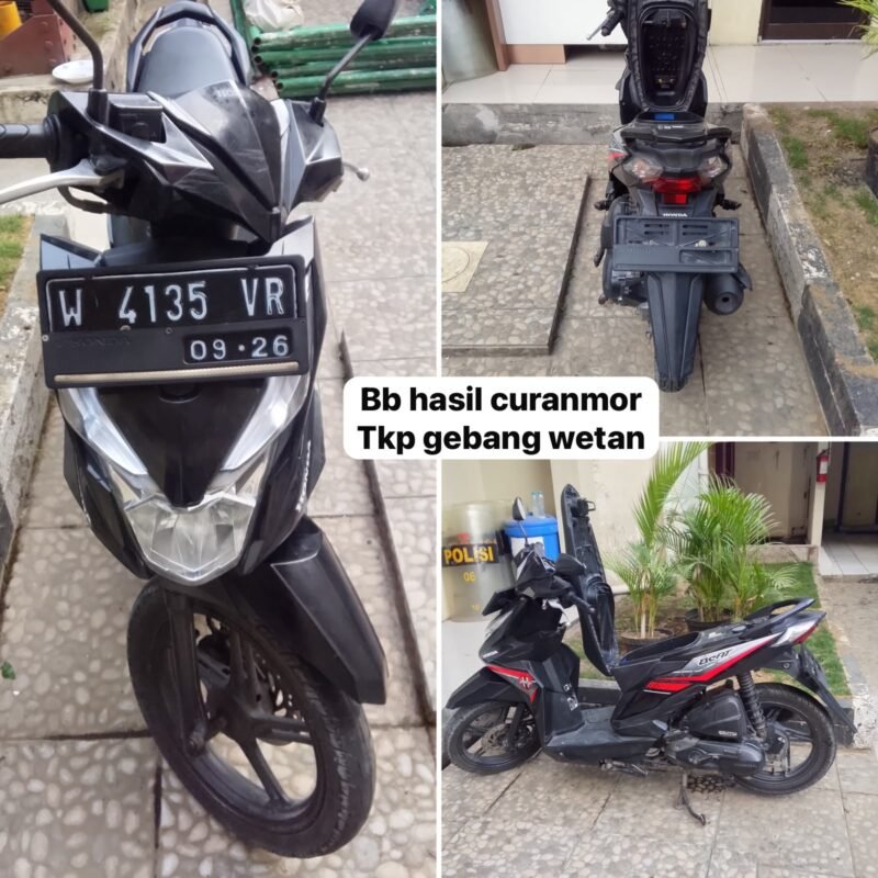Pengembangan Kasus Curanmor, Polsek Sukolilo Mengamankan Tiga Terduga Penadah Motor