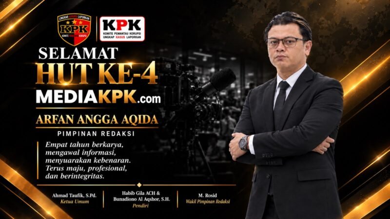MediaKPK.com Rayakan HUT ke-4, Perkuat Komitmen Jurnalisme yang Profesional dan Berintegritas