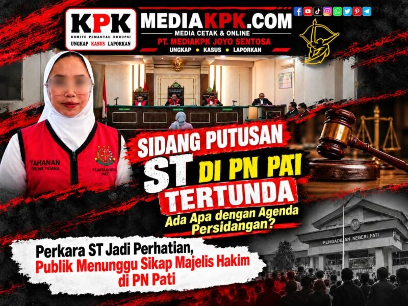 PUTUSAN TERDAKWA ST DI PN PATI MENDADAK TERTUNDA! SIDANG DIBUKA, PUBLIK KEMBALI MENUNGGU