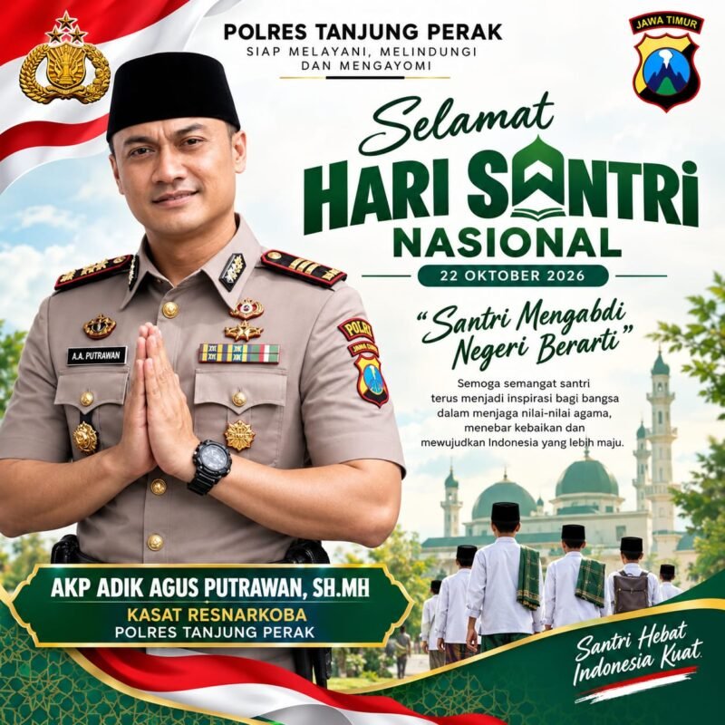 AKP Adik Agus Putrawan Ucapkan Selamat Hari Santri, Teguhkan Semangat Pengabdian kepada Bangsa