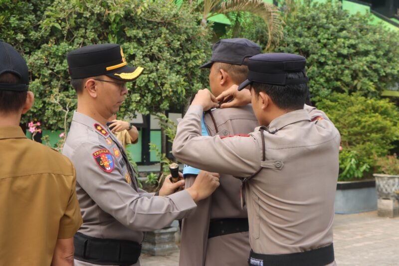 Kapolres Madiun AKBP Ridwan Maliki saat menyampaikan program Polisi Jogo Sekolah untuk mencegah bullying, narkoba, dan kenakalan remaja.